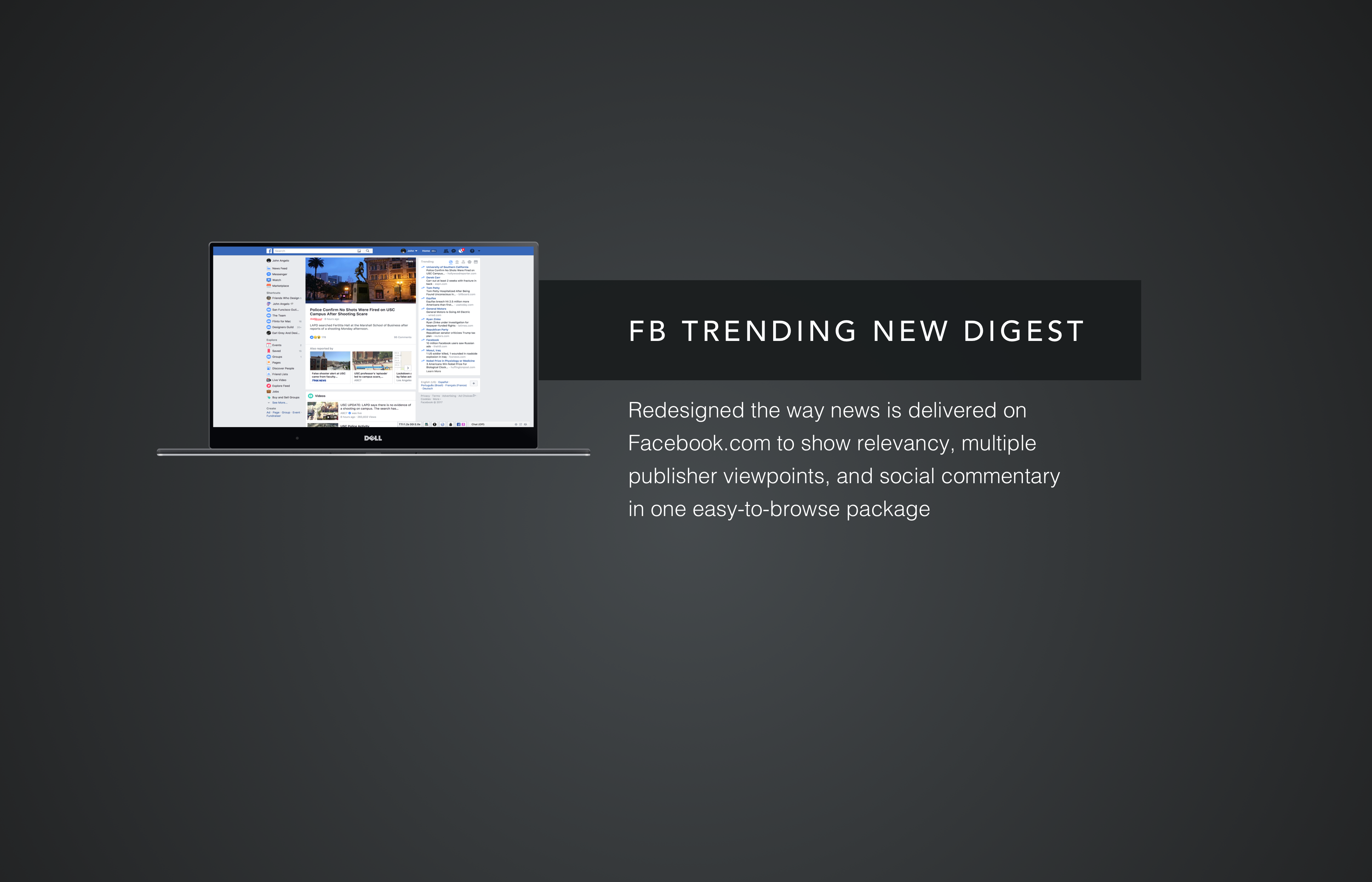 Facebook News Digest for Desktop
