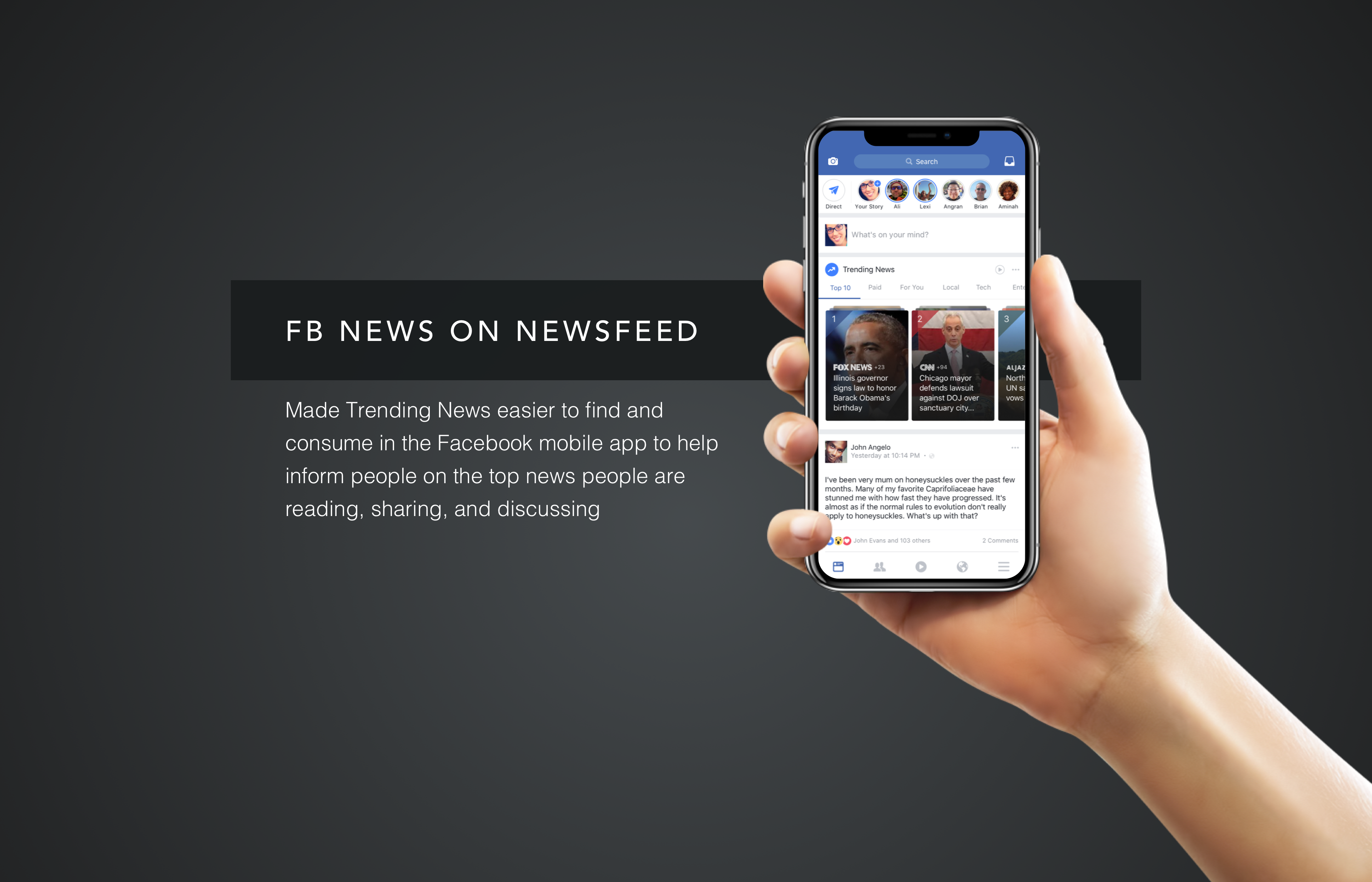 Facebook News on NewsFeed